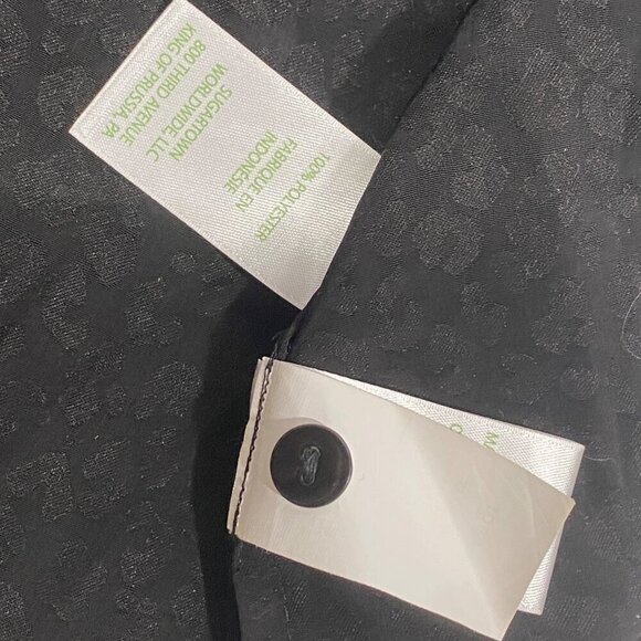 Lilly Pulitzer Hensley leopard print neutral black blouse button up women’s XL - Picture 10 of 13